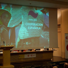 Vista de la presentación de las cifras de cooperantes en el exterior de la Agencia Española de Cooperación Internacional para el Desarrollo (AECID). Foto de archivo.