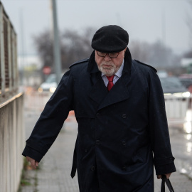 El comisario jubilado José Manuel Villarejo llega a la Audiencia Nacional.