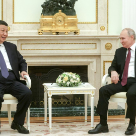 Reunión de Xi Jinping y Putin en el Kremlin en 2023. Imagen de archivo.