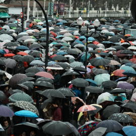Huelga general feminista convocada en Euskadi, a 30 de noviembre de 2023, en Bilbao, Vizcaya, País Vasco (España). Imagen de archivo.
