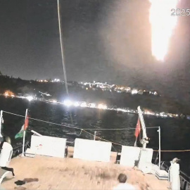 Momento del ataque a la embarcación 'Alma', en Tunez.