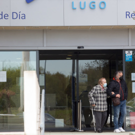 Imagen de archivo de las inmediaciones de la residencia Albertia, a 17 de abril de 2021, en Lugo.