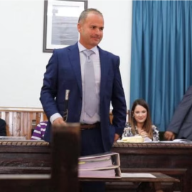 El alcalde de Villacastín, Julio César Sánchez.