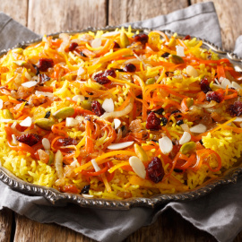 Receta de arroz enjoyado persa