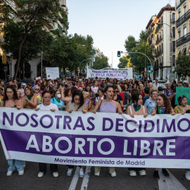 Decenas de personas marchan en la manifestación por el Día de Acción Global por la despenalización del aborto,