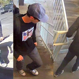 Composición con varias imágenes del sospechoso que habría asesinado al agitador ultra Charlie Kirk en Utah.