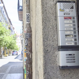 Exterior de un piso turístico en el centro de Madrid. Foto de archivo.
