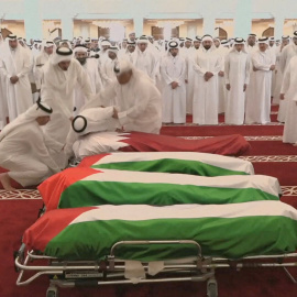 Funeral por las víctimas de un ataque israelí en Doha (Qatar).
