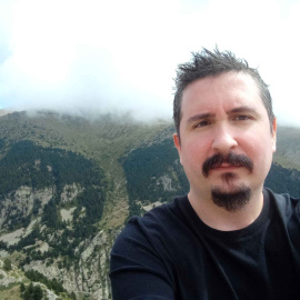 Iván Guerrero, un dels activistes que van boicotejar La Vuelta a Figueres.