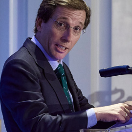 José Luis Martínez-Almeida en un desayuno informativo este lunes.