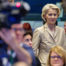 La presidenta de la Comisión Europea, Ursula von der Leyen, en Bruselas.