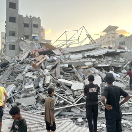 Imagen de un edificio destruido en la ciudad de Gaza, a 15 de septiembre.