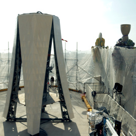La Torre de Jesucrist estarà coronada amb una gran creu fabricada amb ceràmica blanca i vidres