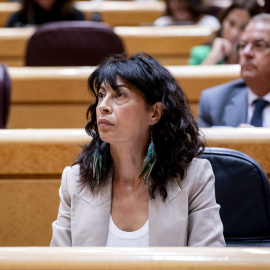La ministra de Igualdad, Ana Redondo, interviene durante una sesión de control al Gobierno, en el Senado, a 9 de septiembre de 2025, en Madrid (España).
