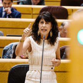 Imagen de archivo de la ministra de Igualdad, Ana Redondo, durante una sesión de control al Gobierno en el Senado.