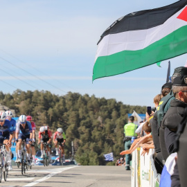 La Vuelta fue escenario de protestas contra el equipo Israel.