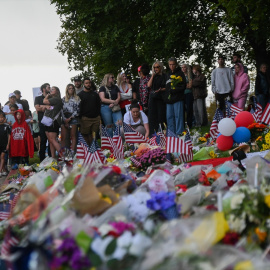 Memorial en la Universidad Utah Valley por la muerte de Charlie Kirk.