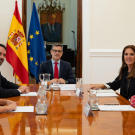 Reunión en el MInisterio de Justicia, el pasado 19 de septiembre, con representantes de la judicatura interina, encabezada por el ministro Bolaños