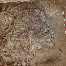 Restos de 71 personas en una fosa común en el cementerio de Cañada Rosal, Sevilla.