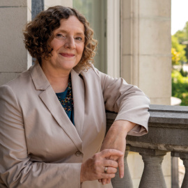 Michaela Kauer en su oficina en Bruselas.