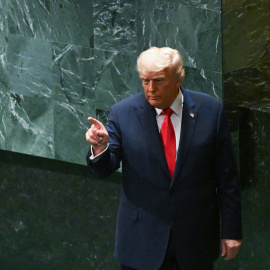 El presidente de EEUU, Donald Trump, este martes en la ONU.