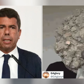 Críticas a Caros Mazón en las redes sociales.