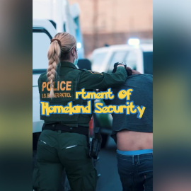 Captura del vídeo difundido por las cuentas oficiales del DHS.