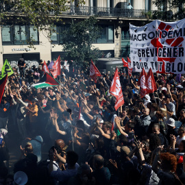 Foto de archivo de las manifestaciones organizadas por los sindicatos en Francia.
