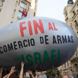 Concentración propalestina frente al Congreso de los Diputados. Imagen de archivo.