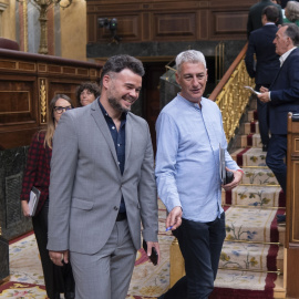Gabriel Rufián y Oskar Matute, durante un pleno en octubre de 2024.