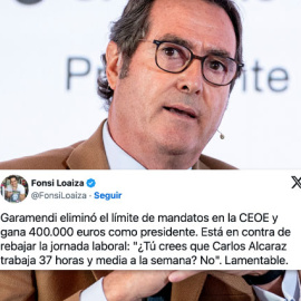 Críticas a Antonio Garamendi.