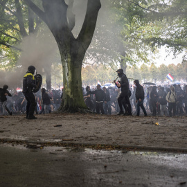 Disturbios ocasionados por manifestantes de extrema derecha en La Haya el pasado día 20 de septiembre.