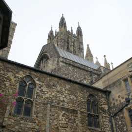 Vista de la catedral de Canterbury.