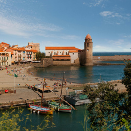 Vista del puerto de Collioure.