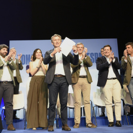 Alberto Núñez Feijóo durante un acto en Murcia.