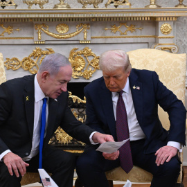 Netanyahu y Trump en la Casa Blanca.