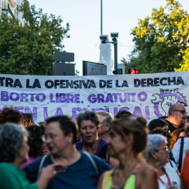 Foto de archivo de una manifestación por el Día de Acción Global por la despenalización del aborto, en septiembre de 2023, en Madrid.
