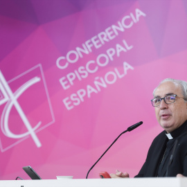 El secretario general de la Conferencia Episcopal, César García Magán, este jueves.