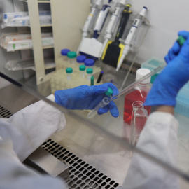 Una investigadora realiza estudios de laboratorio (Archivo).