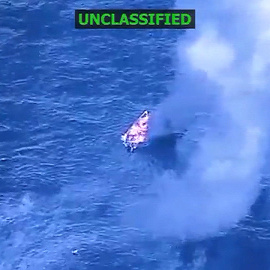 Captura de pantalla vídeo que ha publicado el secretario de Defensa de Estados Unidos, Pete Hegseth.