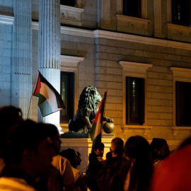 La manifestación a favor de la Flotilla pasa por el Congreso el jueves 2 de octubre