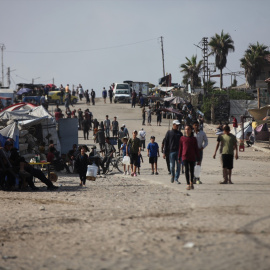 Refugiados palestinos en Nuseirat, Franja de Gaza ONLY FOR USE IN SPAIN