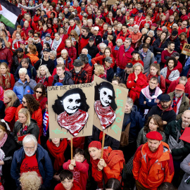 Miles de personas protestan en Ámsterdam contra el genocidio israelí en Gaza
