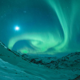 Las auroras boreales son un fenómeno difícil de predecir.