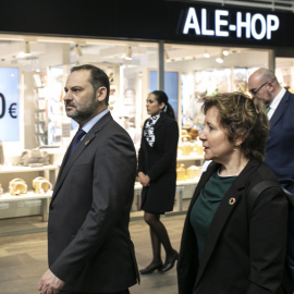 El exministro José Luis Ábalos durante un acto en el que Koldo García le acompañaba.