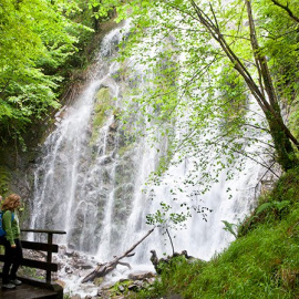 Cascada de Xurbeo, una de las más bonitas de Asturias.