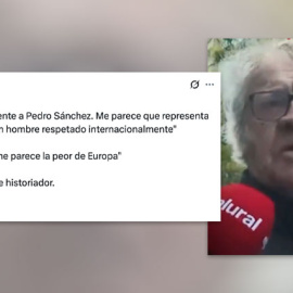Las redes recuerdan un vídeo de Ian Gibson hablando de la derecha española.