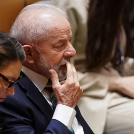 Foto de archivo de Lula Da Silva en la Asamblea General de la ONU.