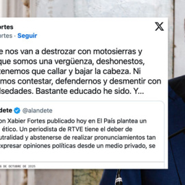 Xabier Fortes responde a Javier Alandete.