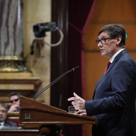 El presidente de la Generalitat, Salvador Illa, durante el Debate de Política General en Catalunya.
